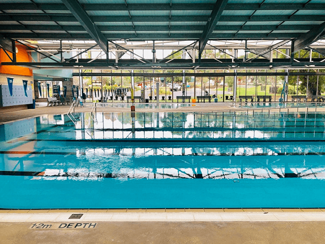 Indoor swimming pool at Yarra Centre, one of six aquatic facilities in the rollout