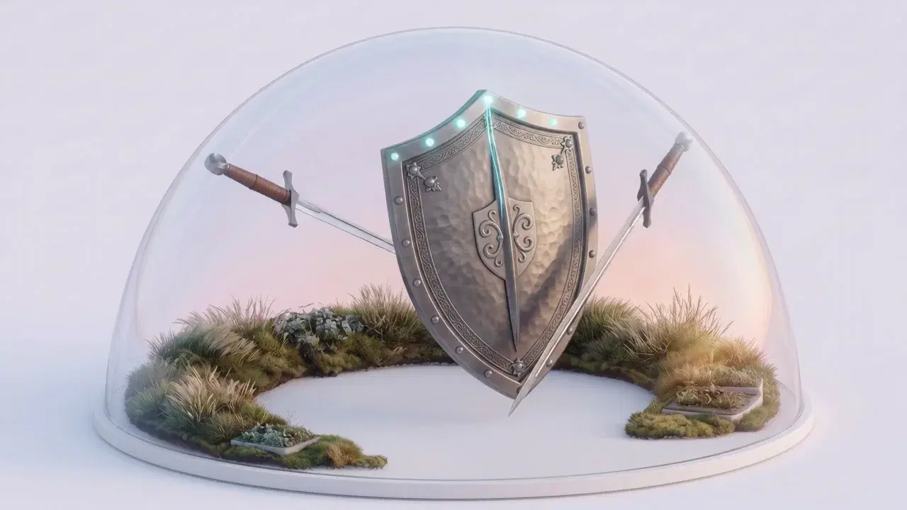 Compliance evidence and verification visualised inside a glass dome
