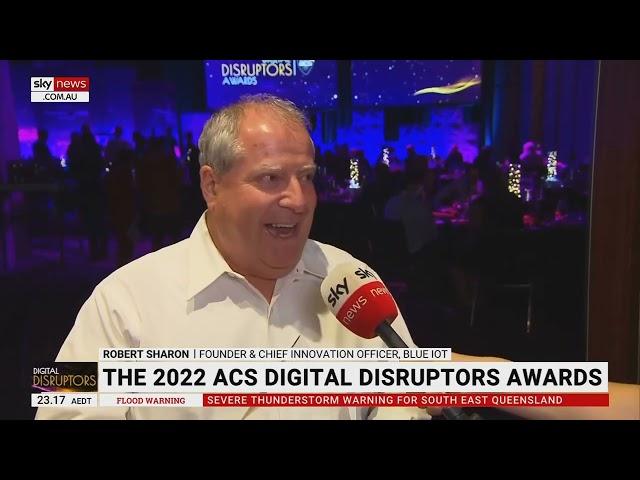 Bob Sharon speaking with Sky News at the 2022 ACS Digital Disruptors Awards