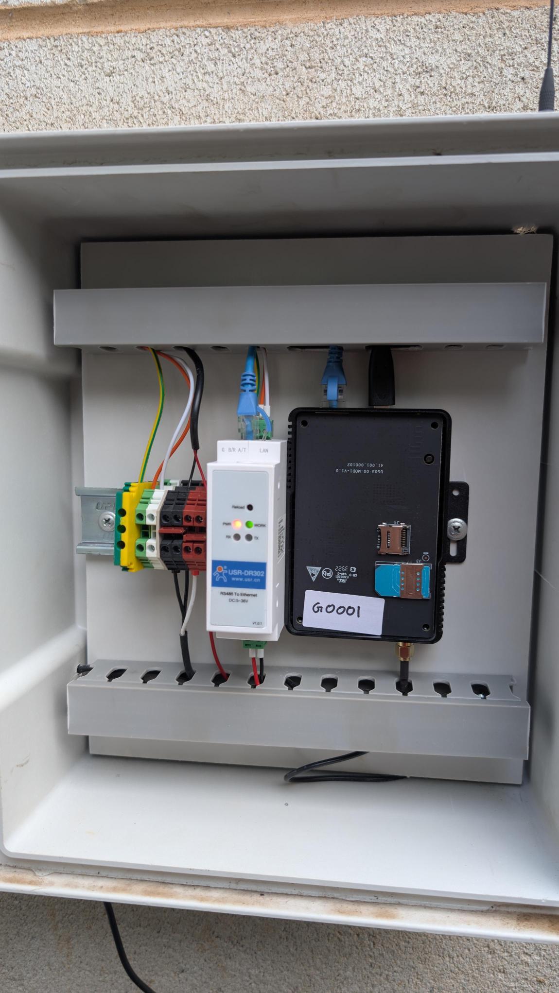 Gateway and communications equipment installed inside a site enclosure at Yarra Centre